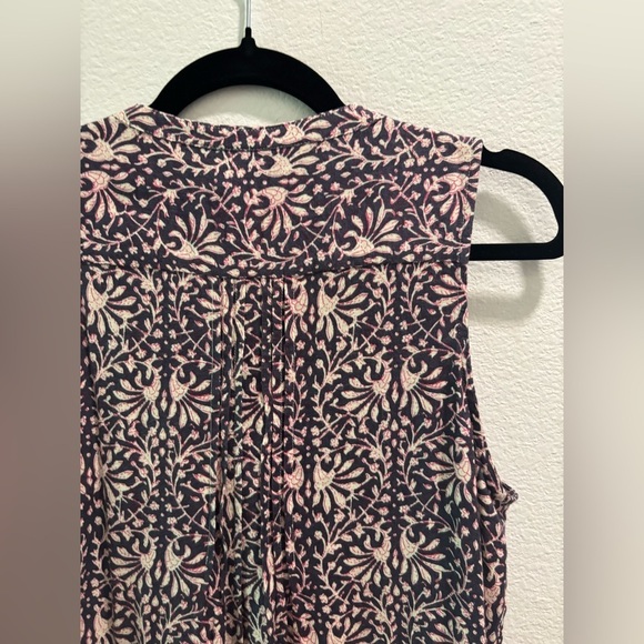 NWT Faherty Isha Pintucked Button Front Dress, size S - Picture 7 of 8